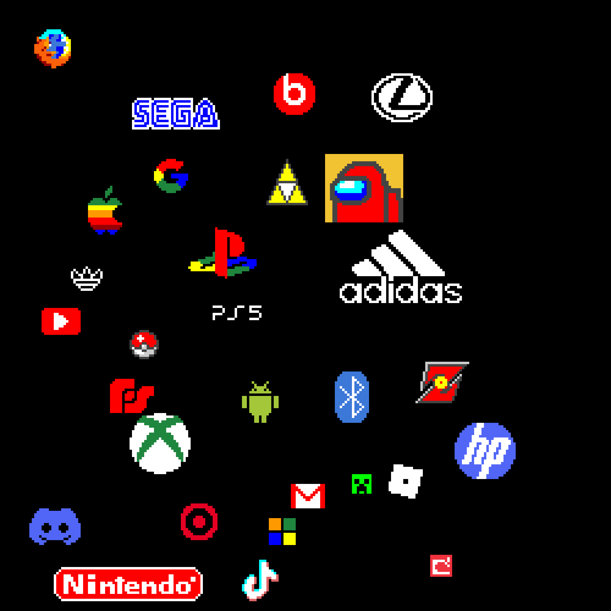 Logos Pixel Art