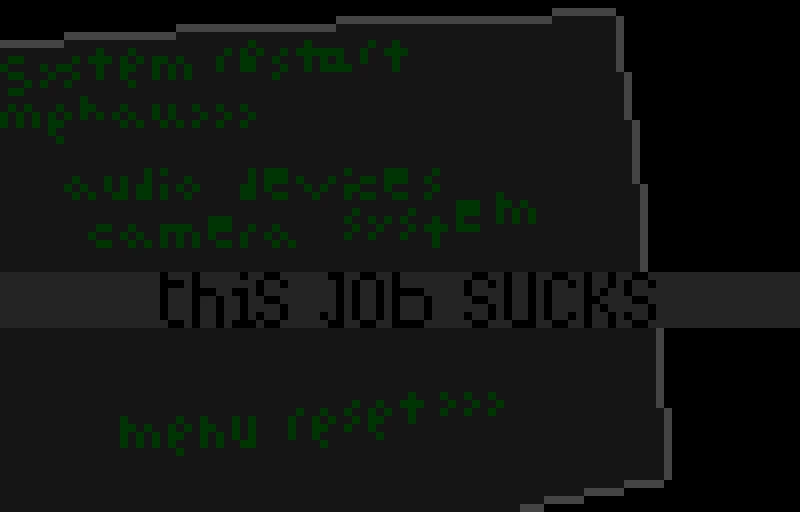 This job is horrible!