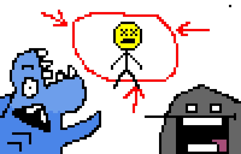 feesh is a grave robber credits to pixelated feesh