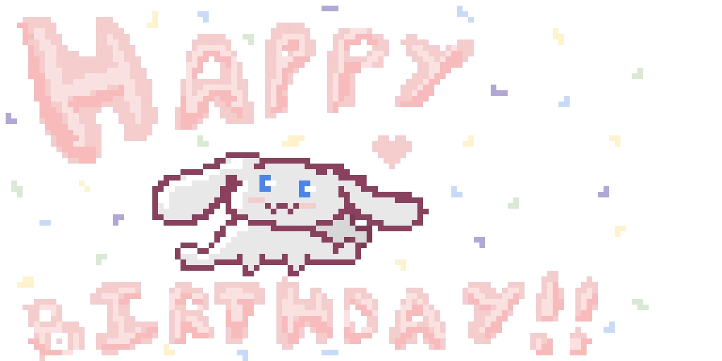 happy birthday cinnamoroll little late lol
