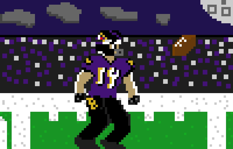 kyle hamilton retrobowl like drawing first pixel art