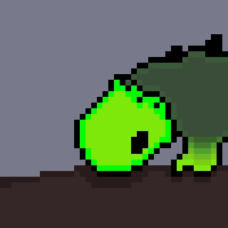 green lizard from rain world d