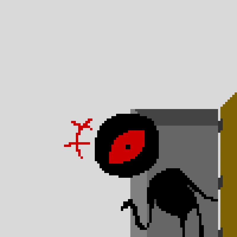 is at the door for void