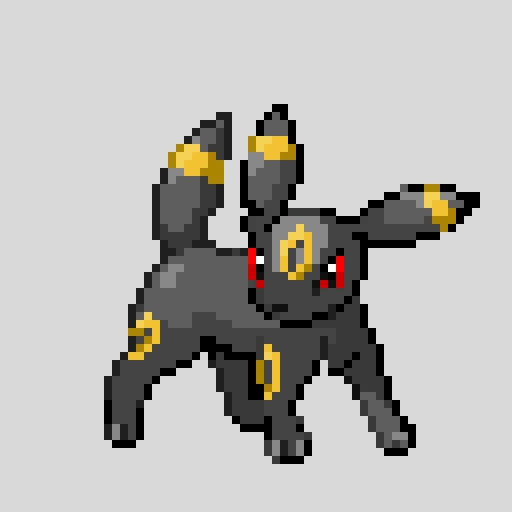 Umbreon pixel art for my friend! PS: HBD!!!