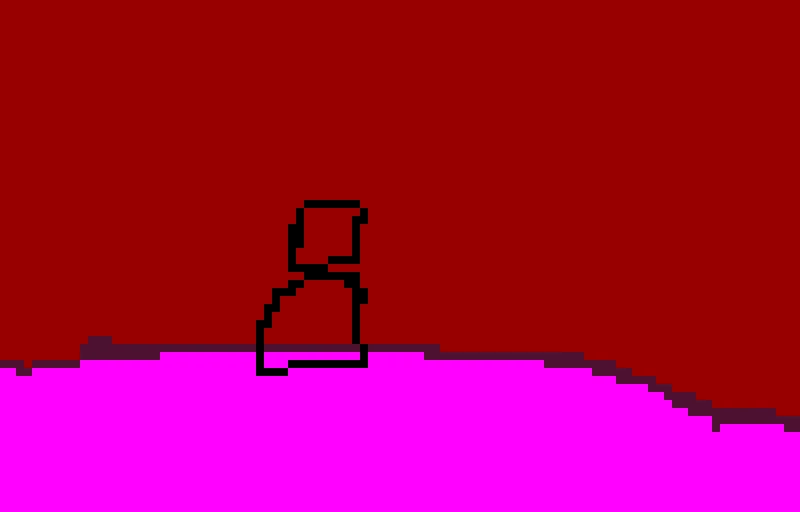 average npc standing next to a cliff(challenge)