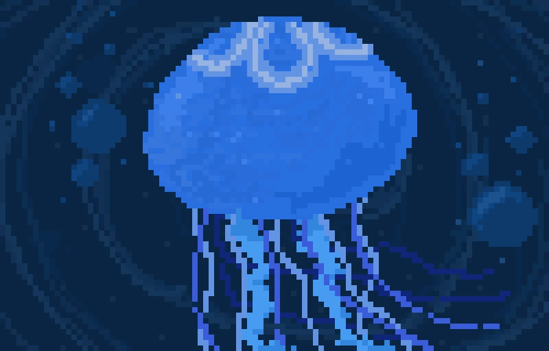 blue jellyfish