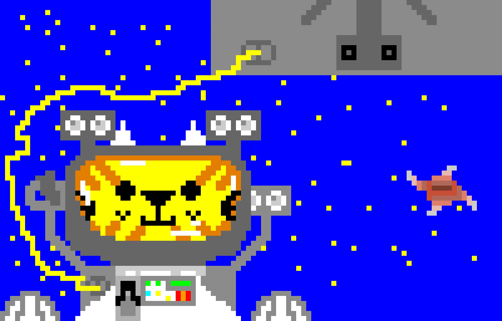 corn bread cat in space
