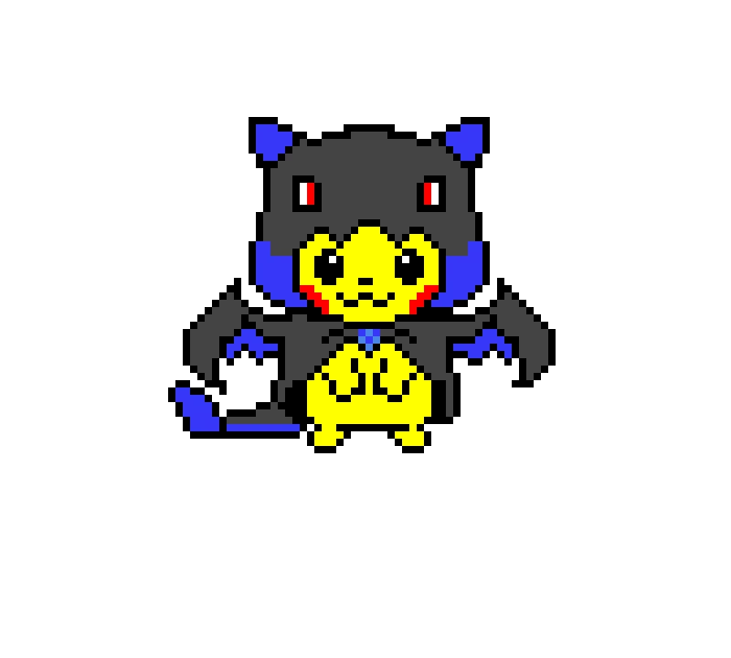 cosplay pikachu (mega charizard)