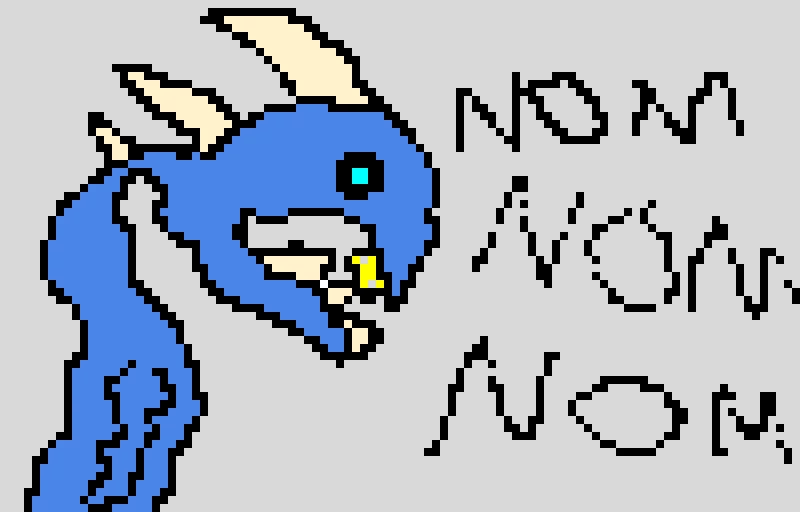 demon eating cheese @random_horror