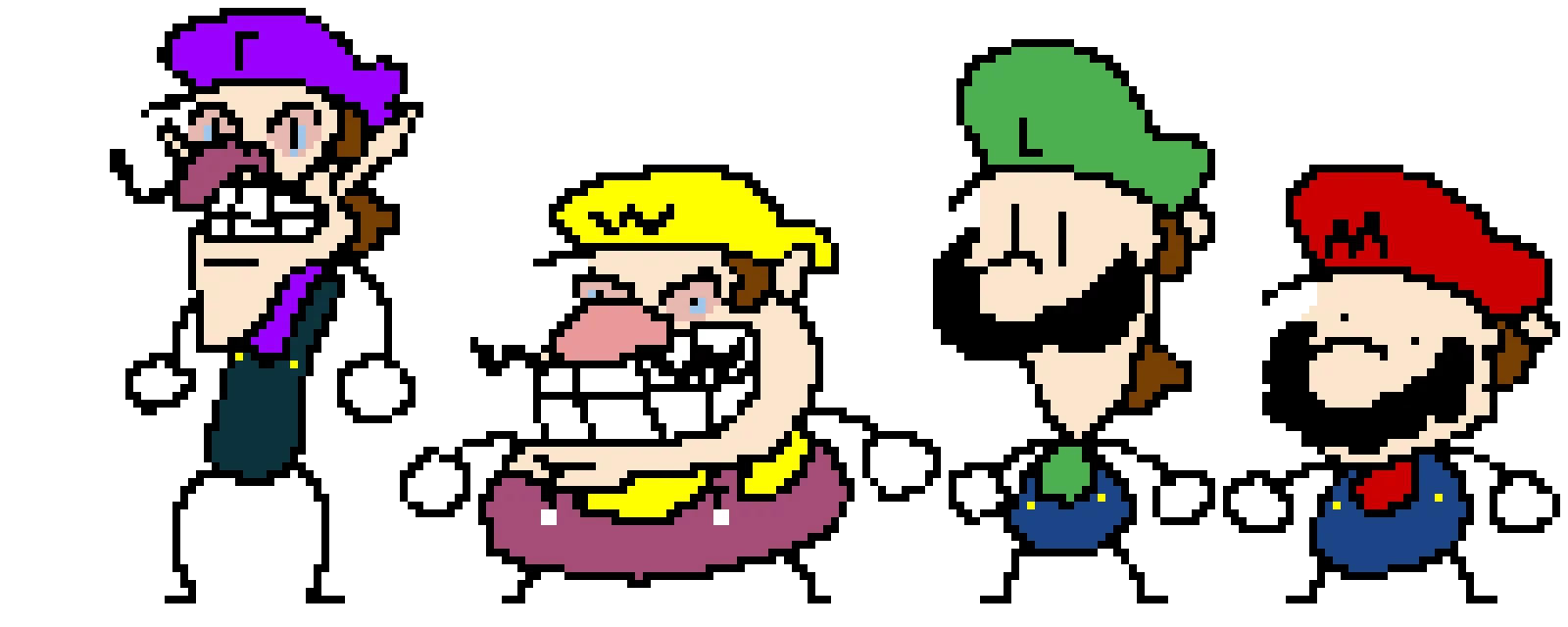 I drew some Mario characters in my art style (because I was bored)
