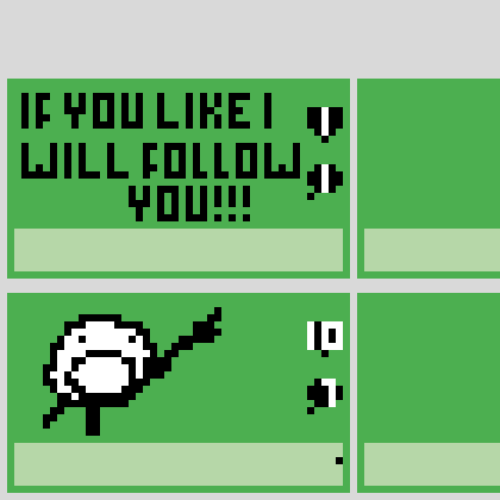 IF YOU LIKE I WILL FOLLOW YOU (Im not desperate)