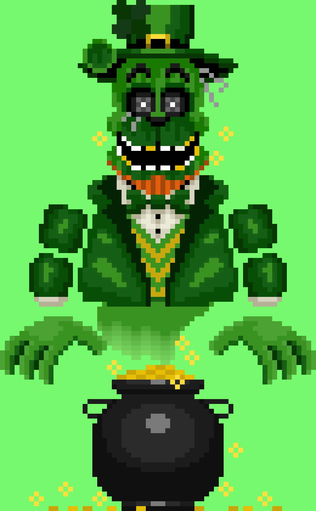 Leprechaun Phantom Freddy is Feeling Festive! (Happy St. Patricks Day) 