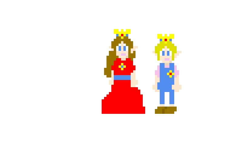 mario and peachs twins Marie and peter