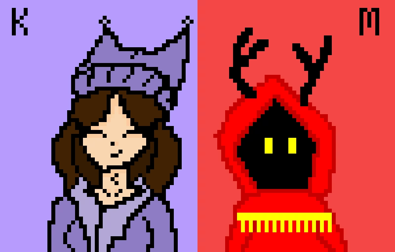 me and kattygirl are siblings fr and credits to kattygirl for drawing her character