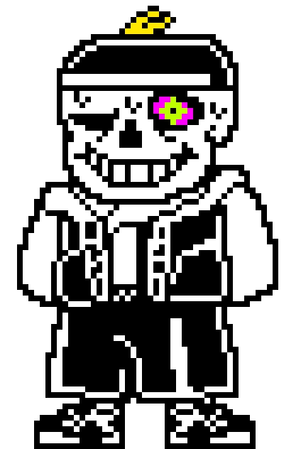 me sans but battle sprite