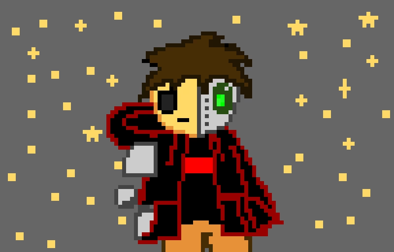 my new ocs design btw cyber is locked in my basement now