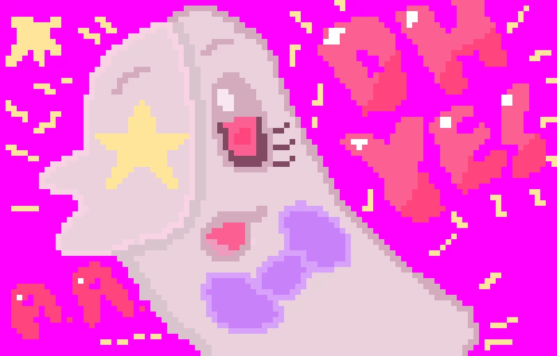 my take on happstablook or ghost mettaton im so proud of this i kin happstablook eeeeeeeeeeeeeee