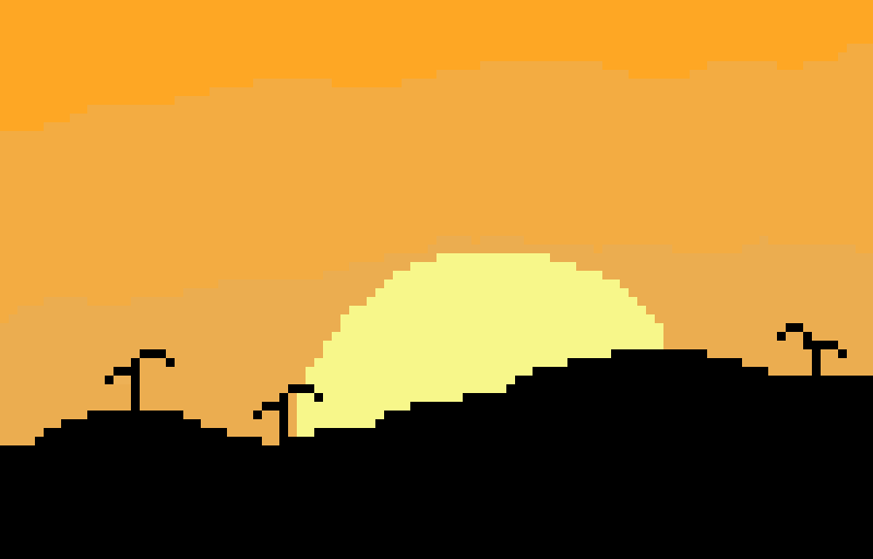 Remastered desert sunset