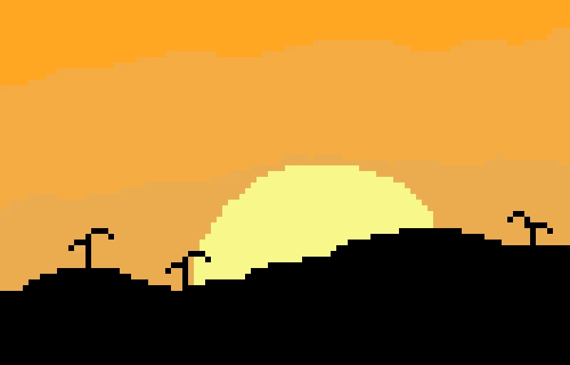 remastered desert sunset