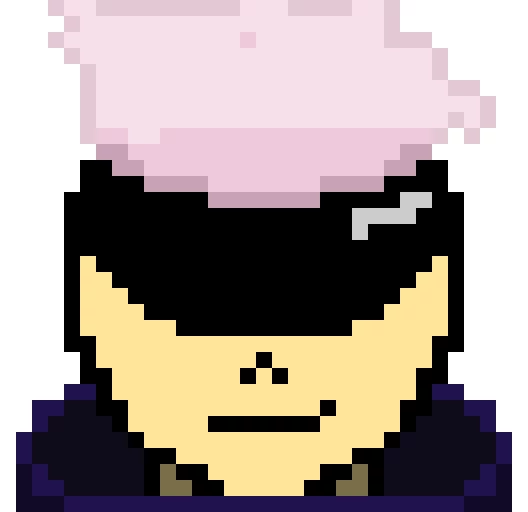 Satoru Gojo, but I changed his hair. (challenge by @space_horror)