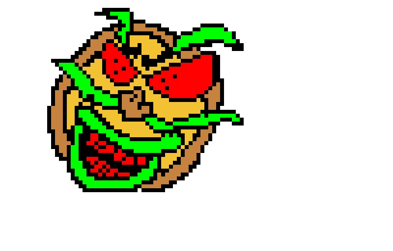 stylized pizzaface