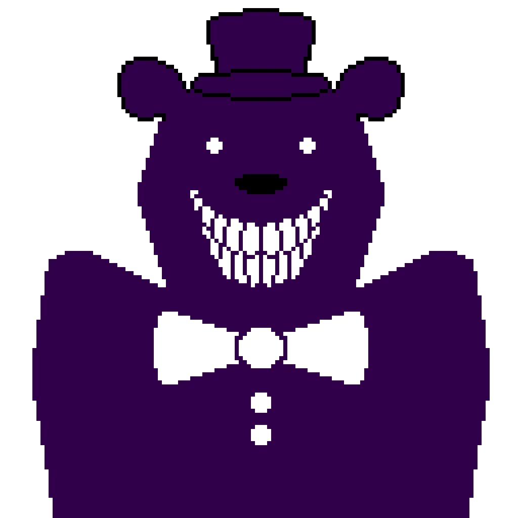 this is supposed to be shadow freddy and it looks like a crappy winnie the pooh