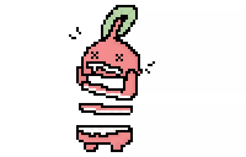 a zombie radish i drew in my sketch book