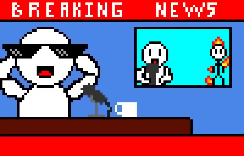 breaking news man on fire challenge by just username