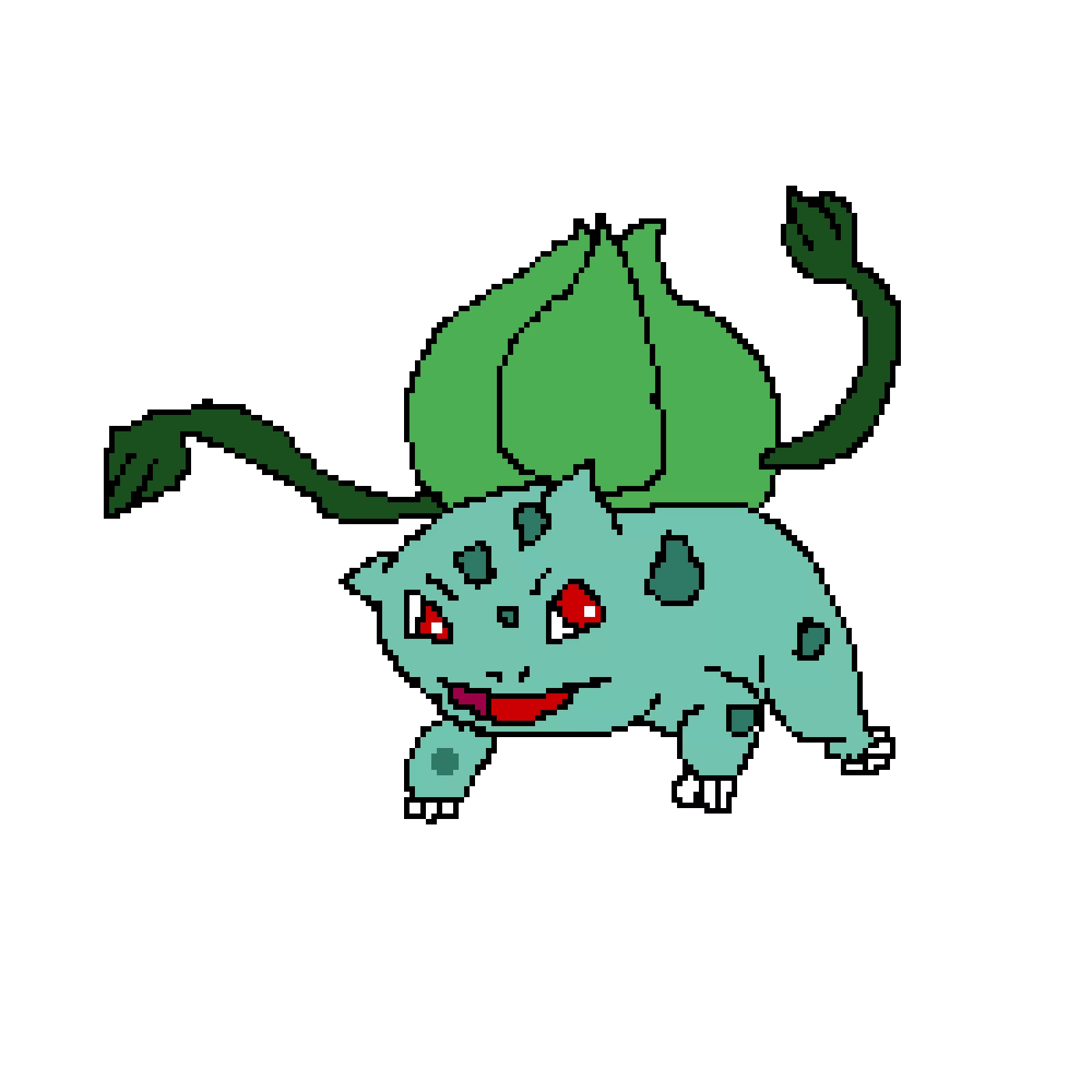 bulbasaur a k a my personal fav it came out a bit lopsided worth a try