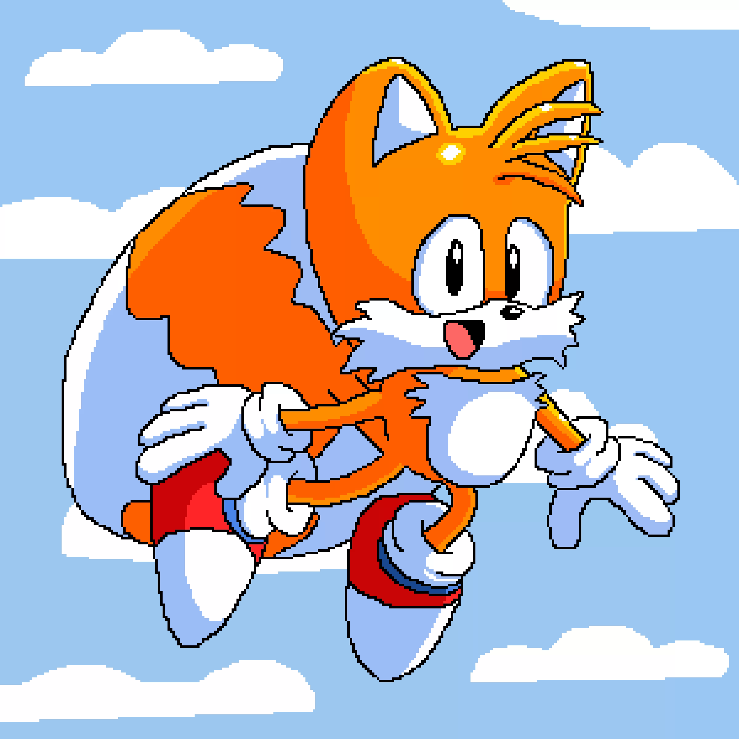 Classic Tails Drawing