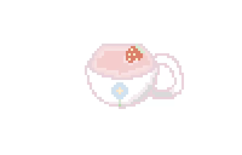 cute strawberry tea