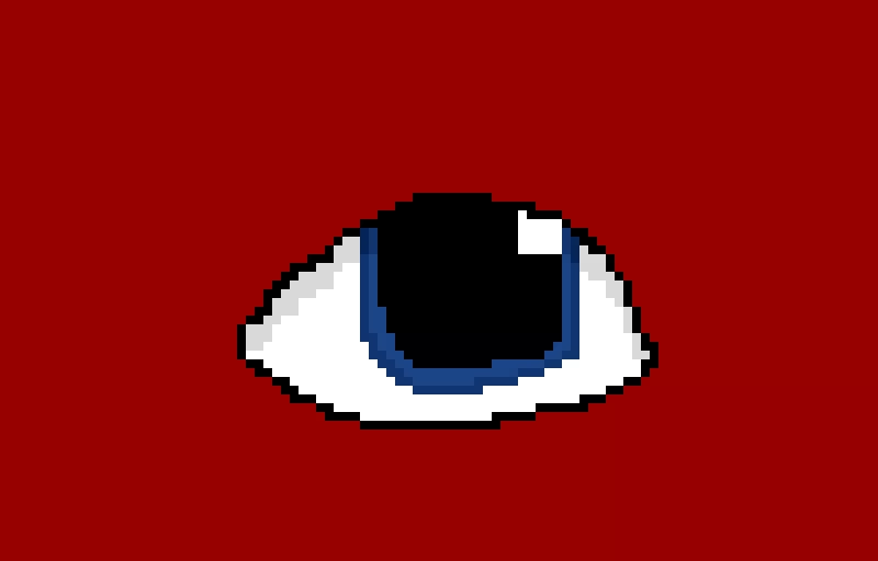 excessively large eye