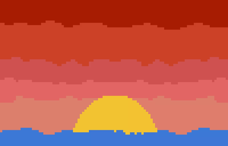 night falls on the ocean gif