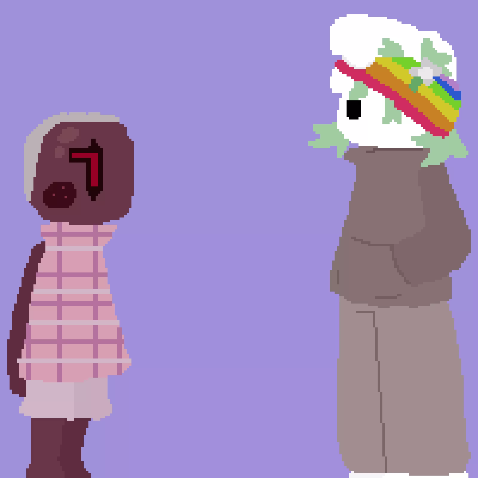 part six of making my friends ocs wear my favorite dandys world skins who should i do next