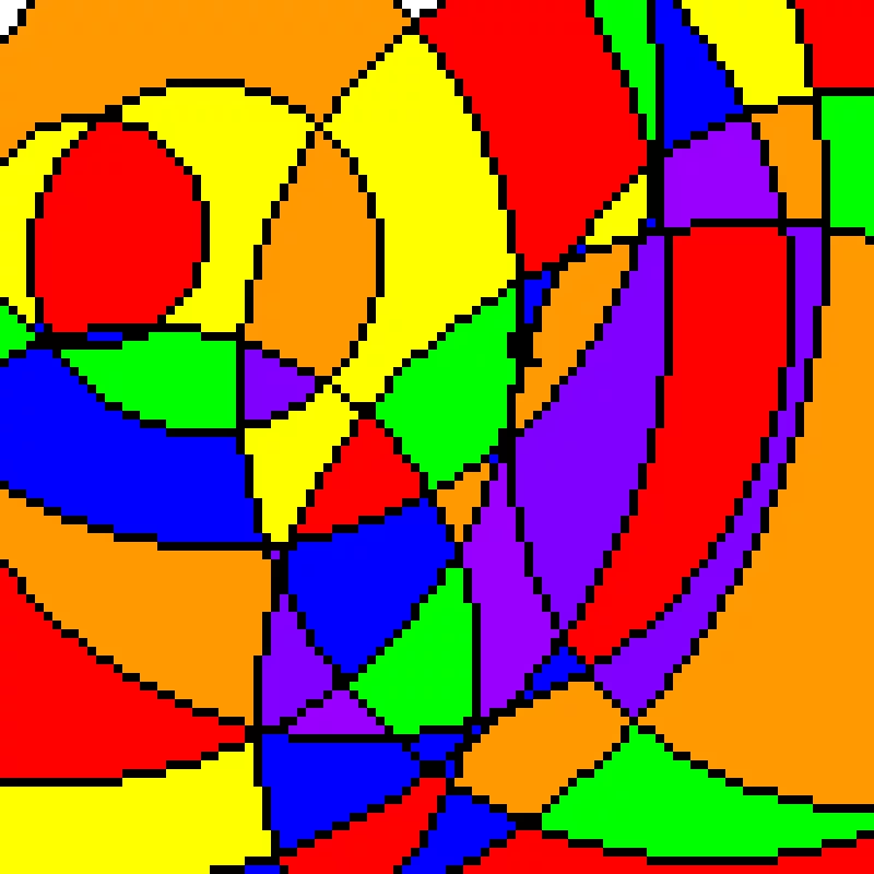 the stained glass rainbow