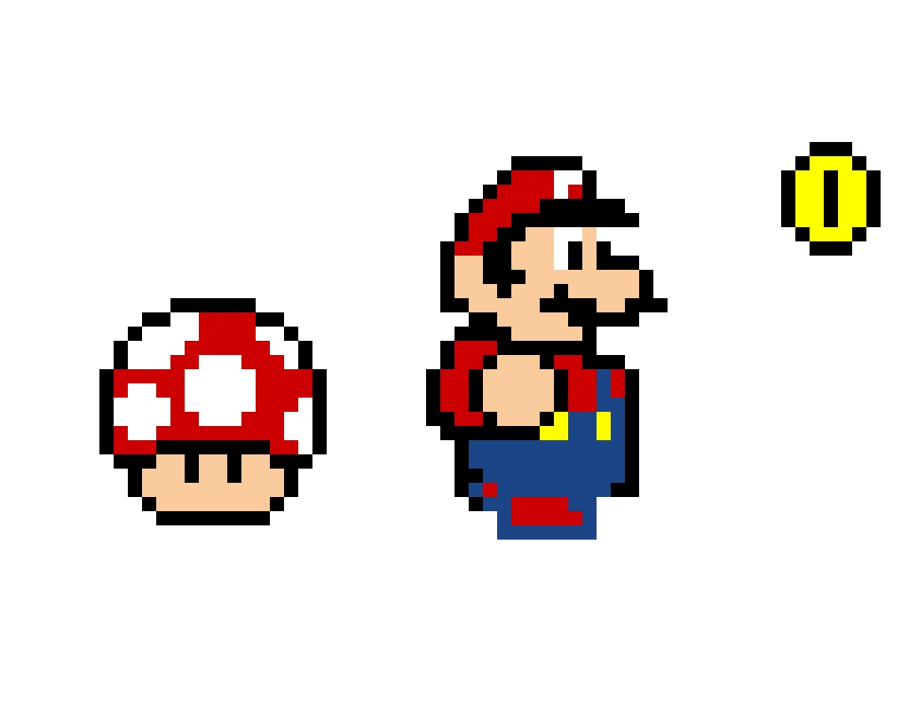 mario,coin mushroom