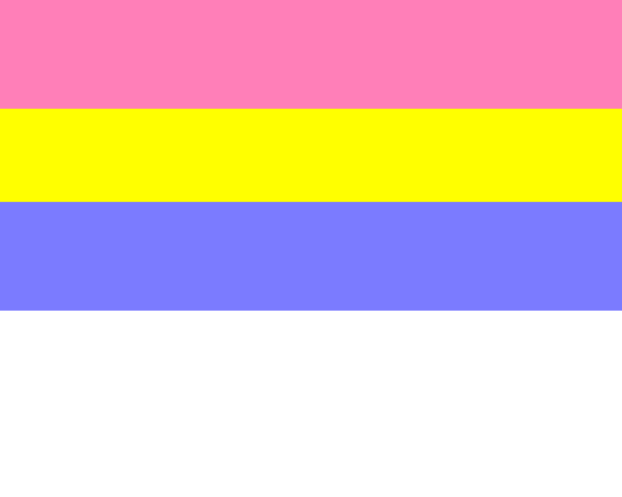 Pansexual pride flag pixel art