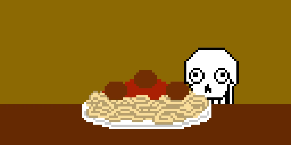 papyrus loves spaghetti