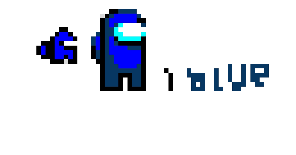 blue art oringel art by larnny