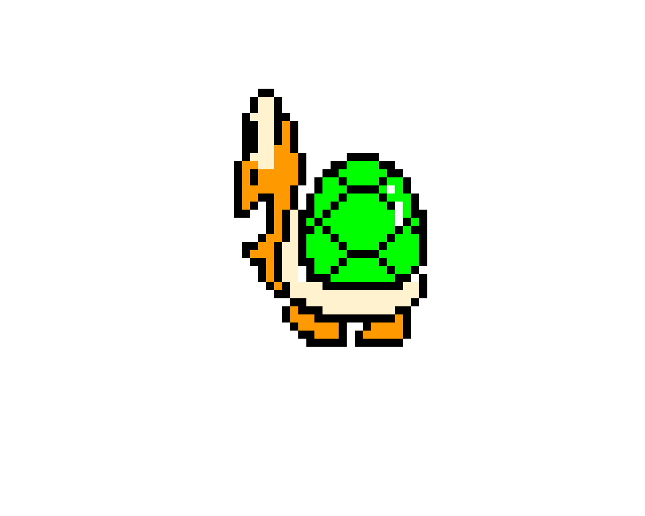 Green Shelled Big Koopa from SMB3