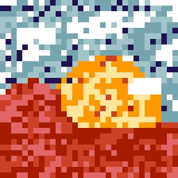 hot sunny day in the mesa