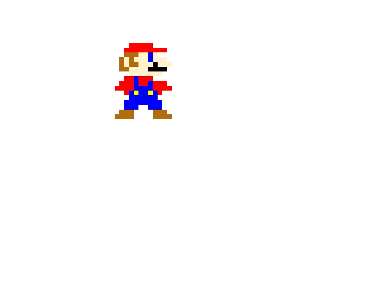 Modern Mario in an SMB1 Style