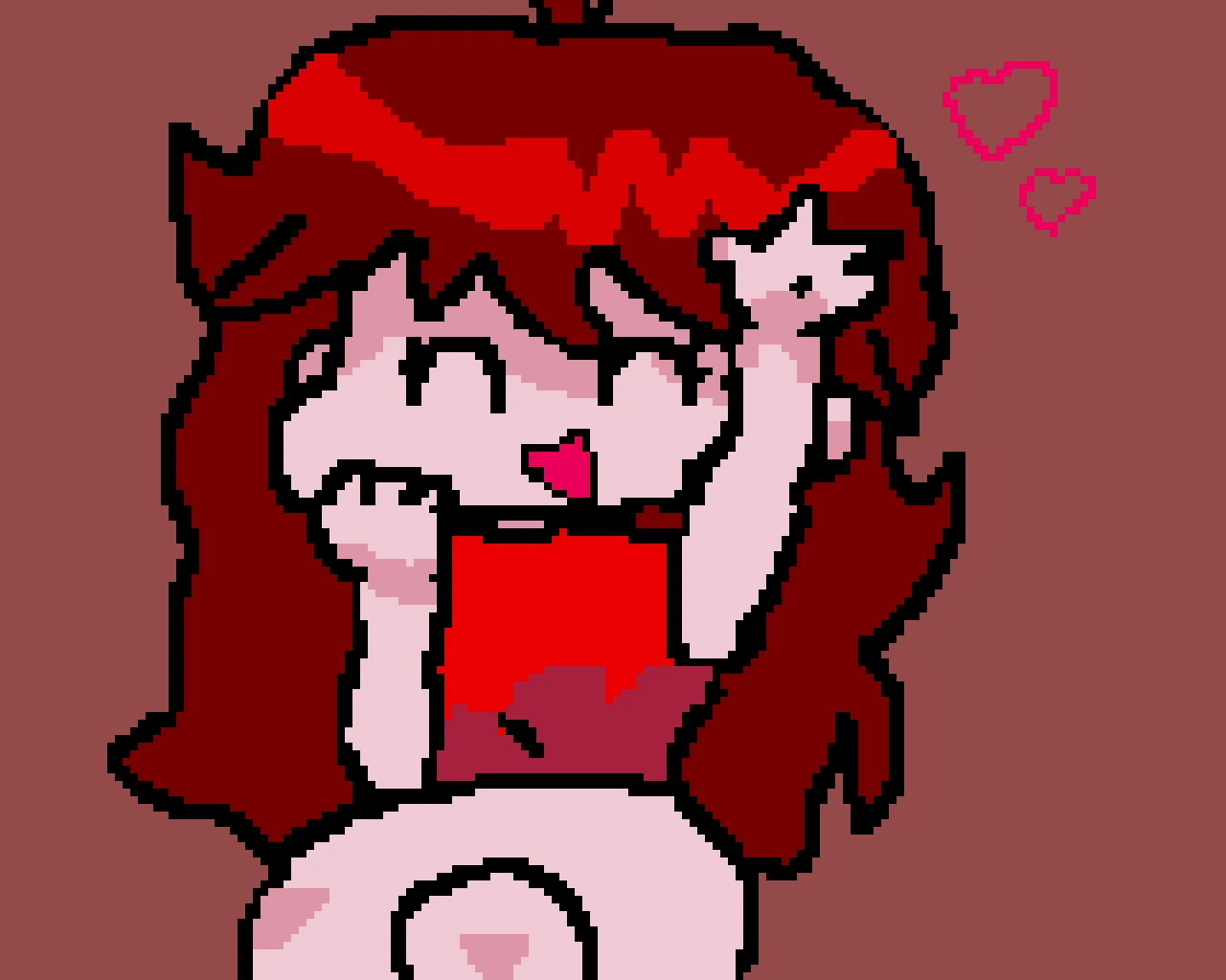 my version of pixelated girlfriend fnf also hai i rsquo m back from my break d