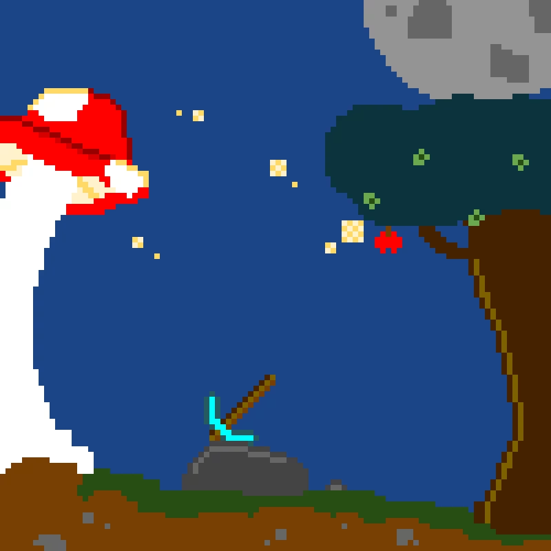 dark oak forest pickaxe