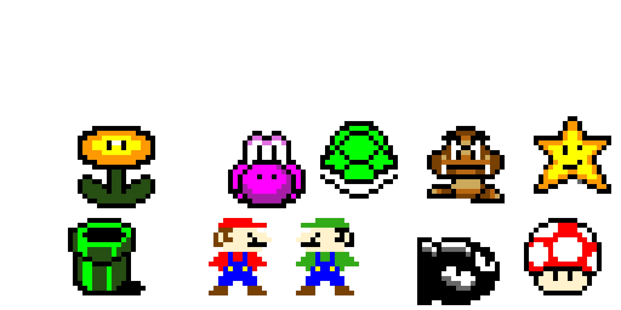 Mario pixel art