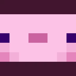 minecraft lucy axolotl head front