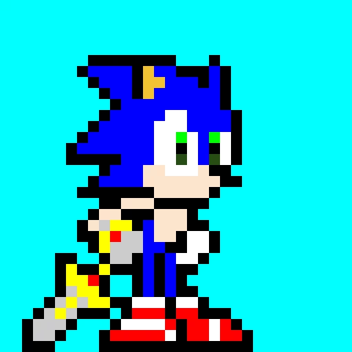 sonic the hedgehog with excalibur