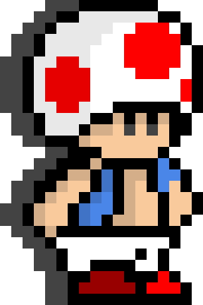 Mario Toad Pixel