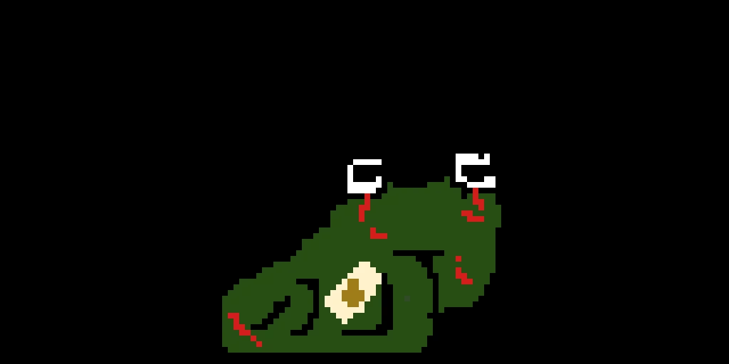 wounded frog