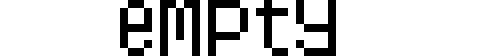 EMPTY MPTY MPT MT (EMPTY SPACE)